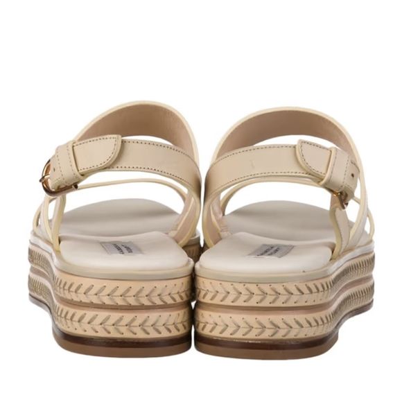 Gabriela Hearst Cream Leather Espadrilles